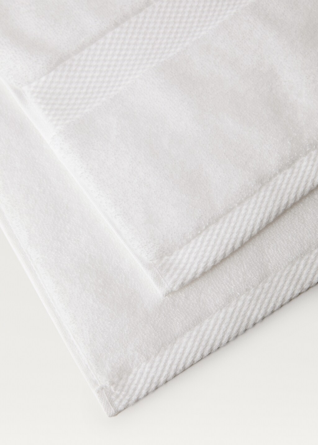 Extra-soft cotton hand towel - White