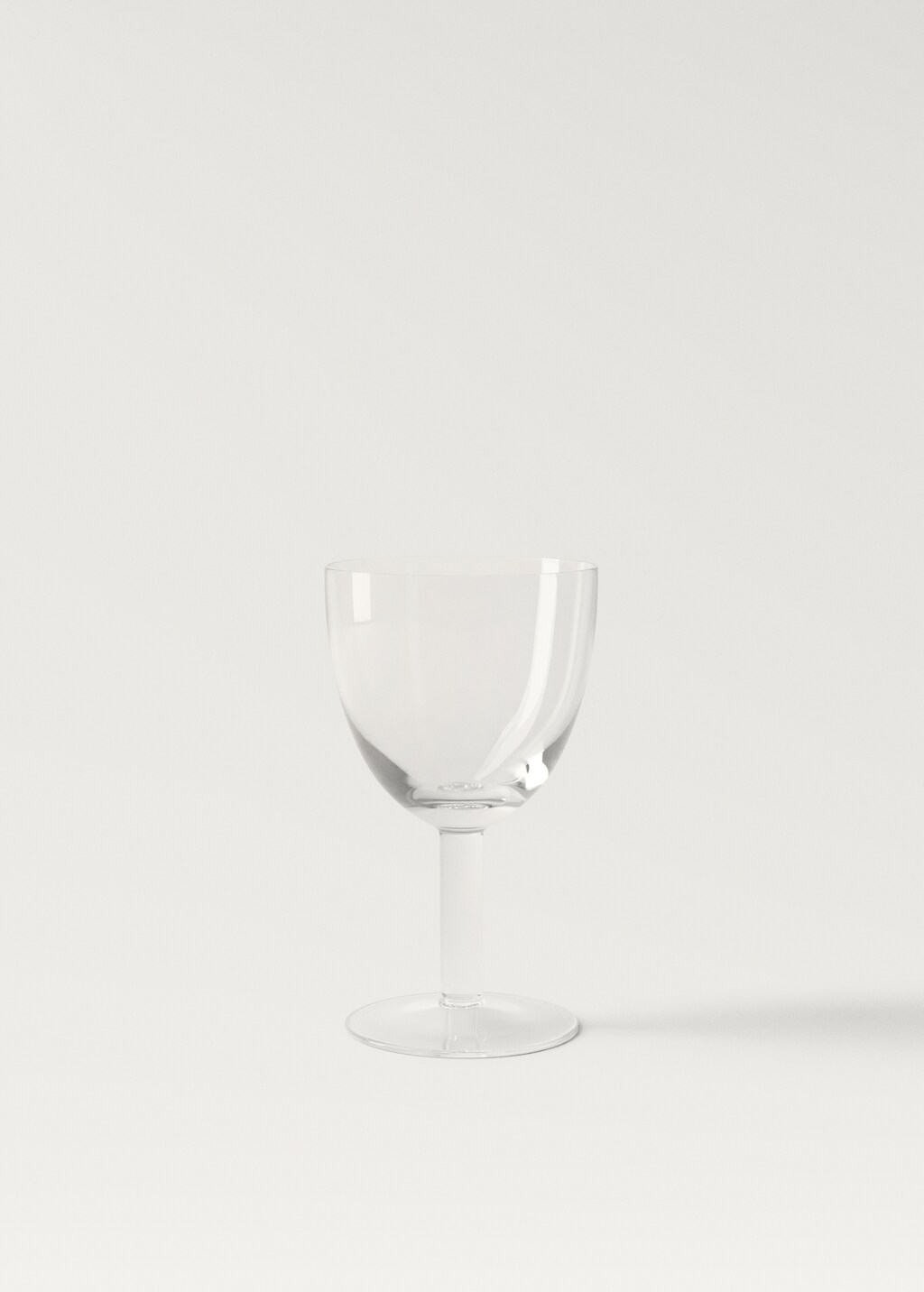 Low hand-blown stem glass - Ice Grey