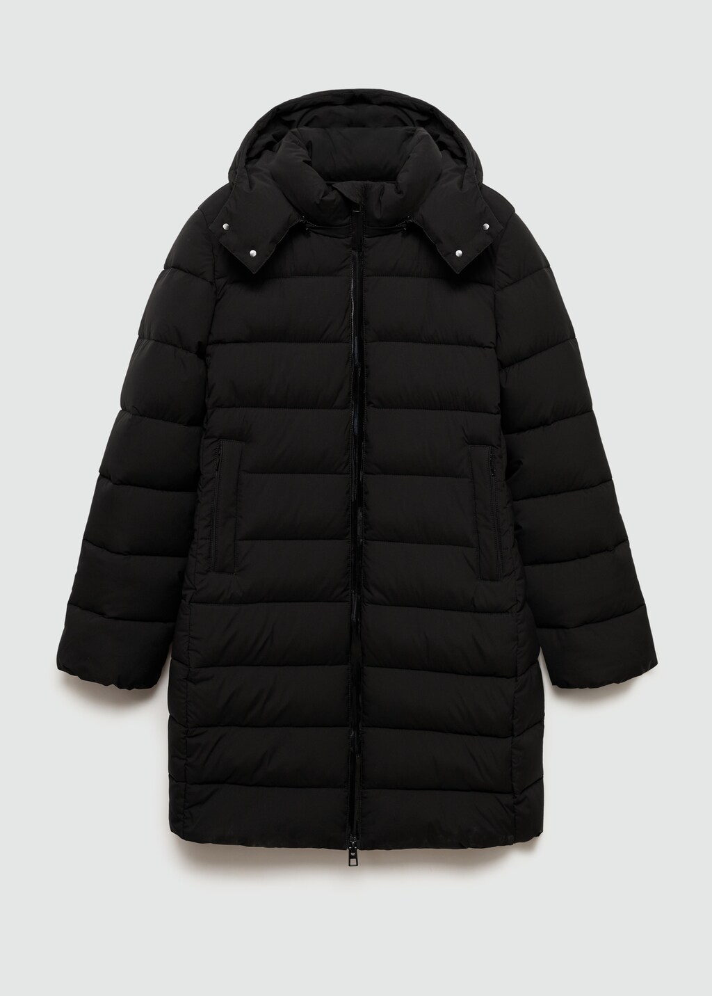 Water-repellent quilted coat - Medium Brown