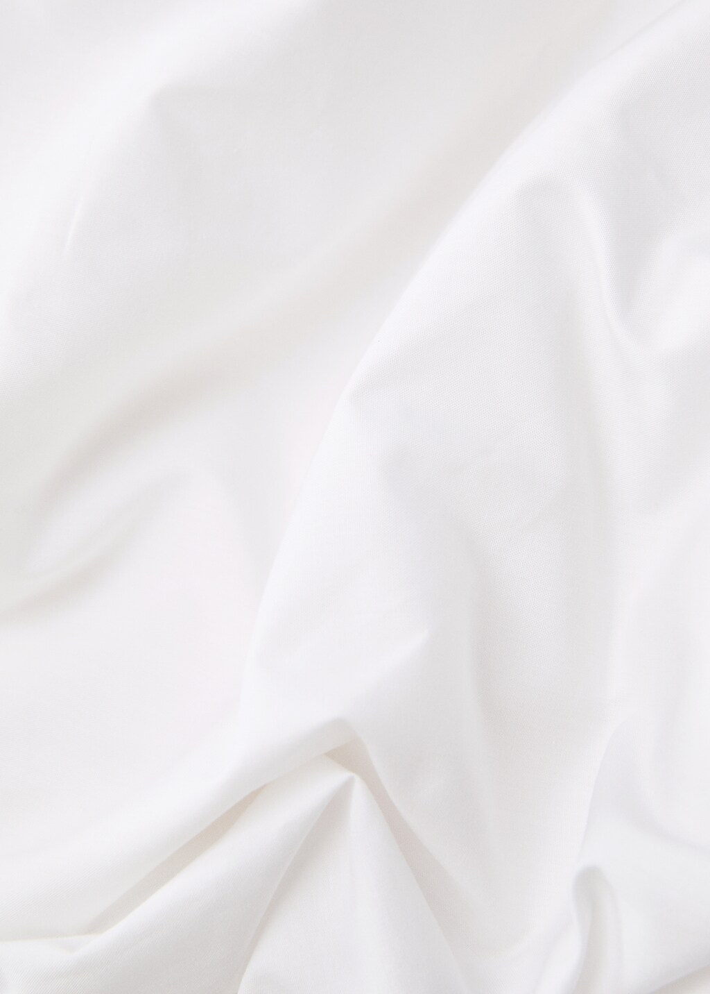 150cm cotton percale duvet cover - White