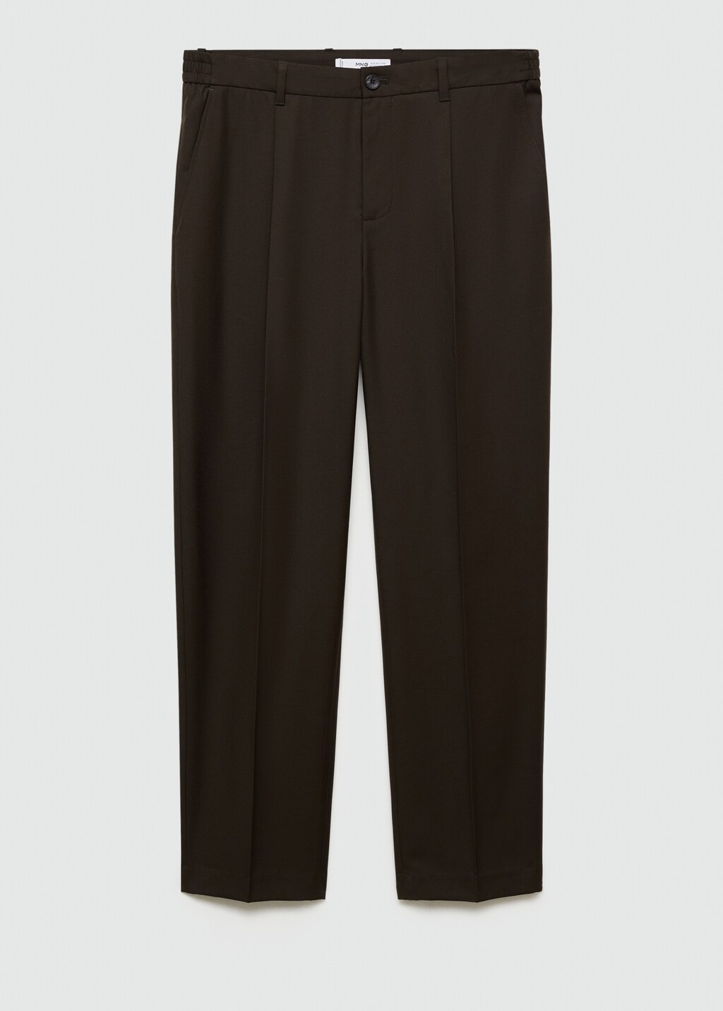 Regular-fit pleated trousers - Black