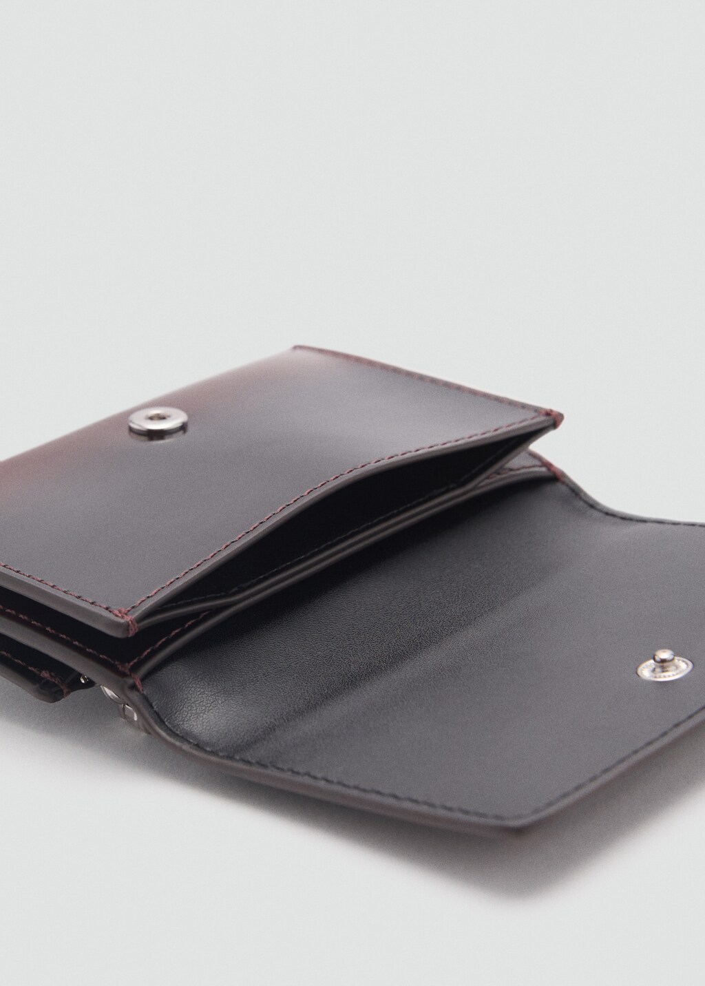 Gradient effect mini purse - Burgundy