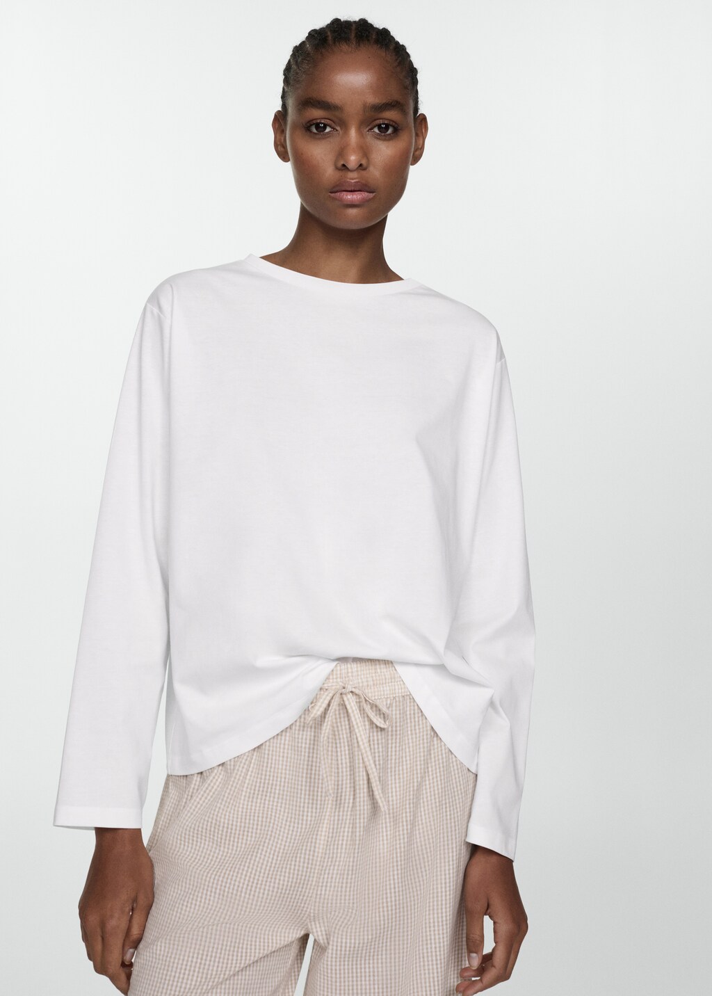 Two-piece cotton pyjamas - Maroon