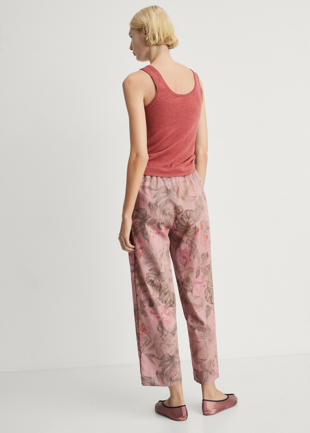 Ribbed knit tank top - Mint Green