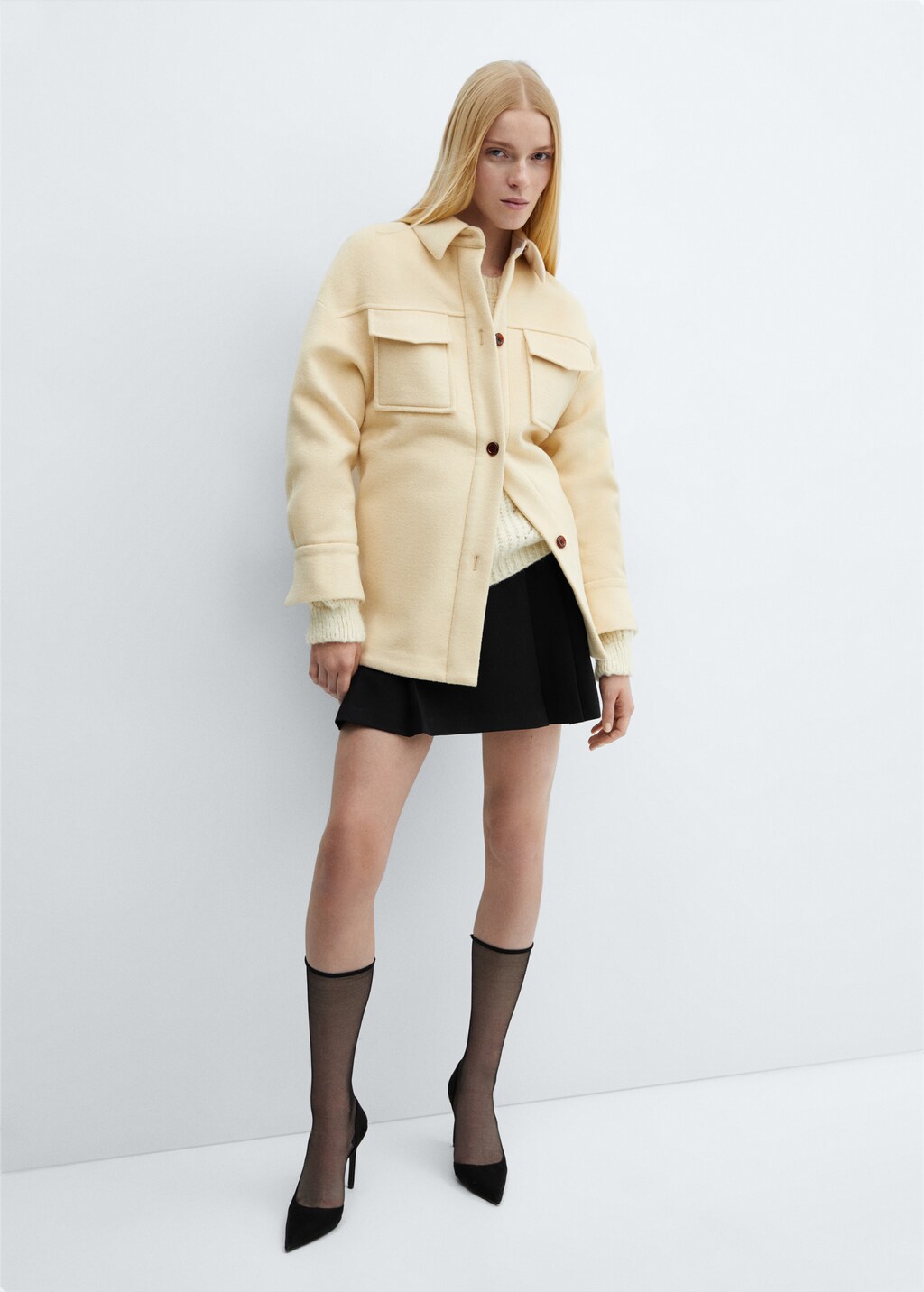 Asymmetrical heeled shoes - Black