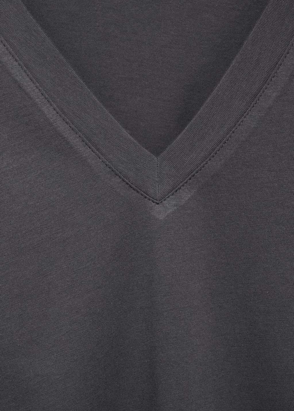 Studded V-neck t-shirt - White