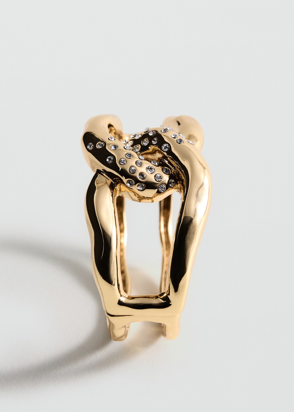 Shiny intertwined bracelet - Gold