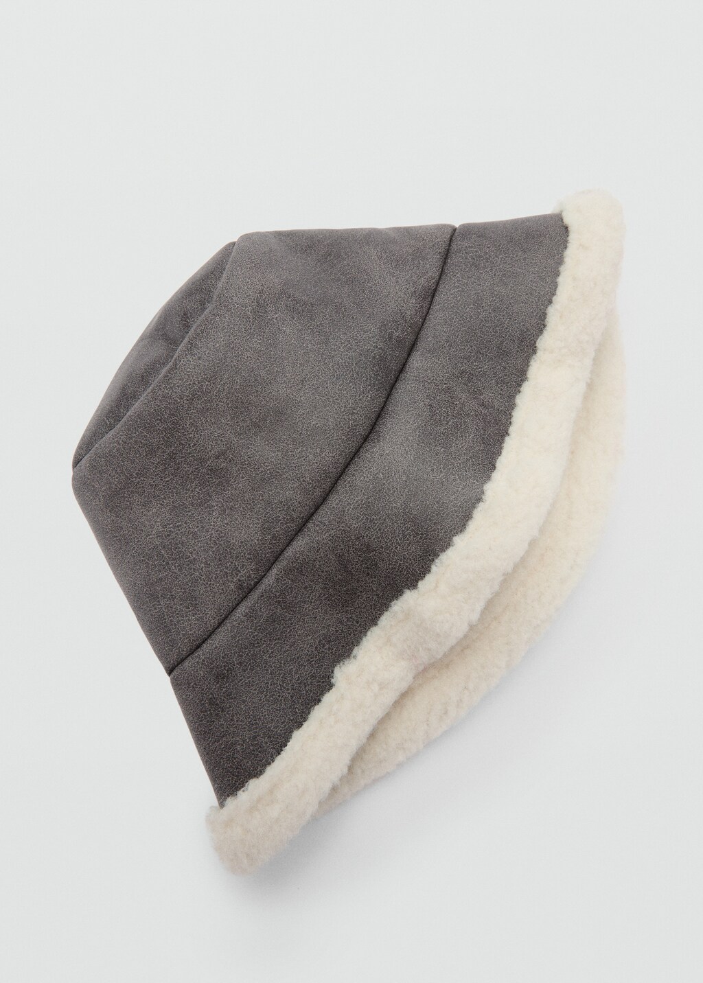 Shearling bucket hat - Brown