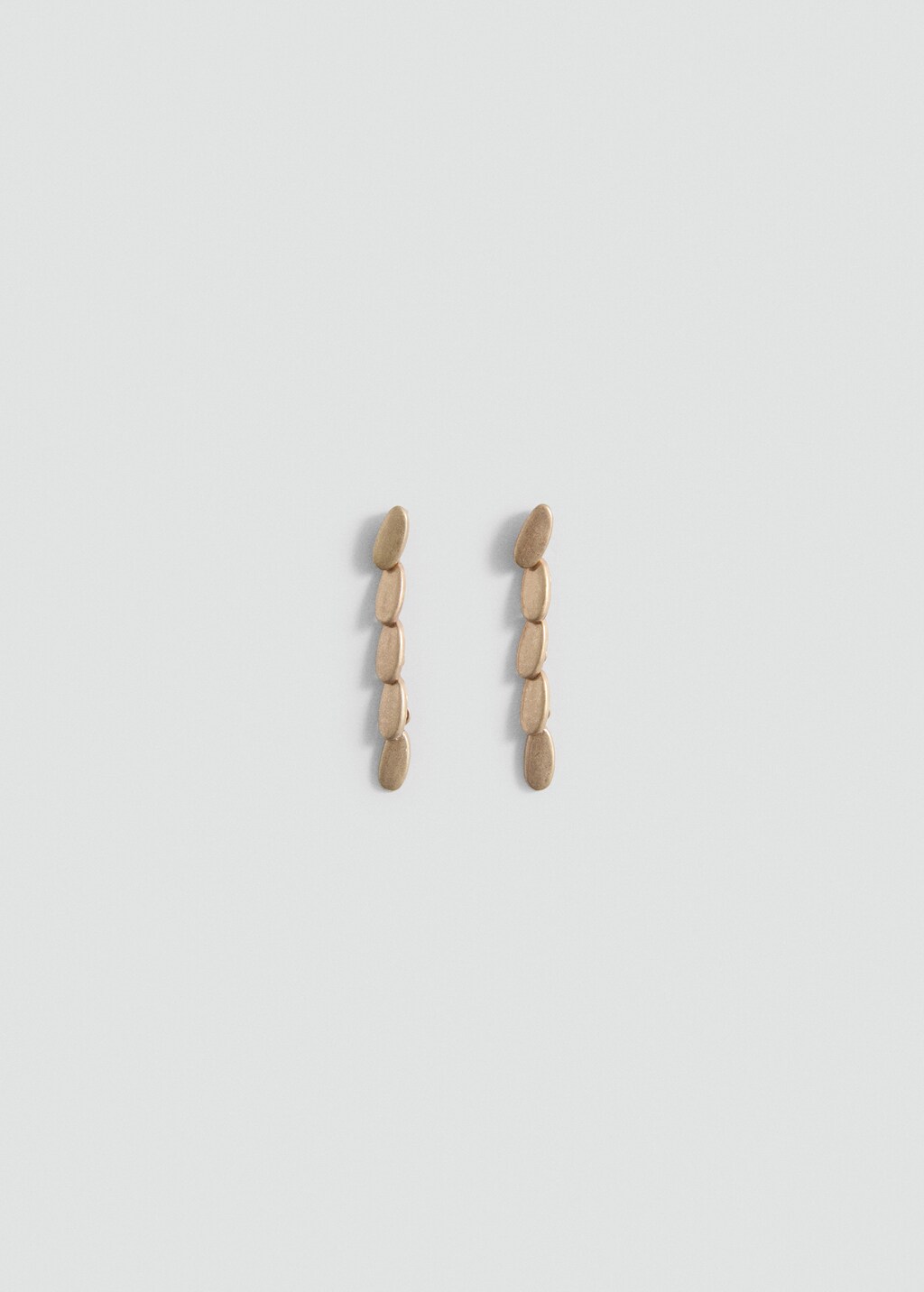 Beaded pendant earrings - Gold