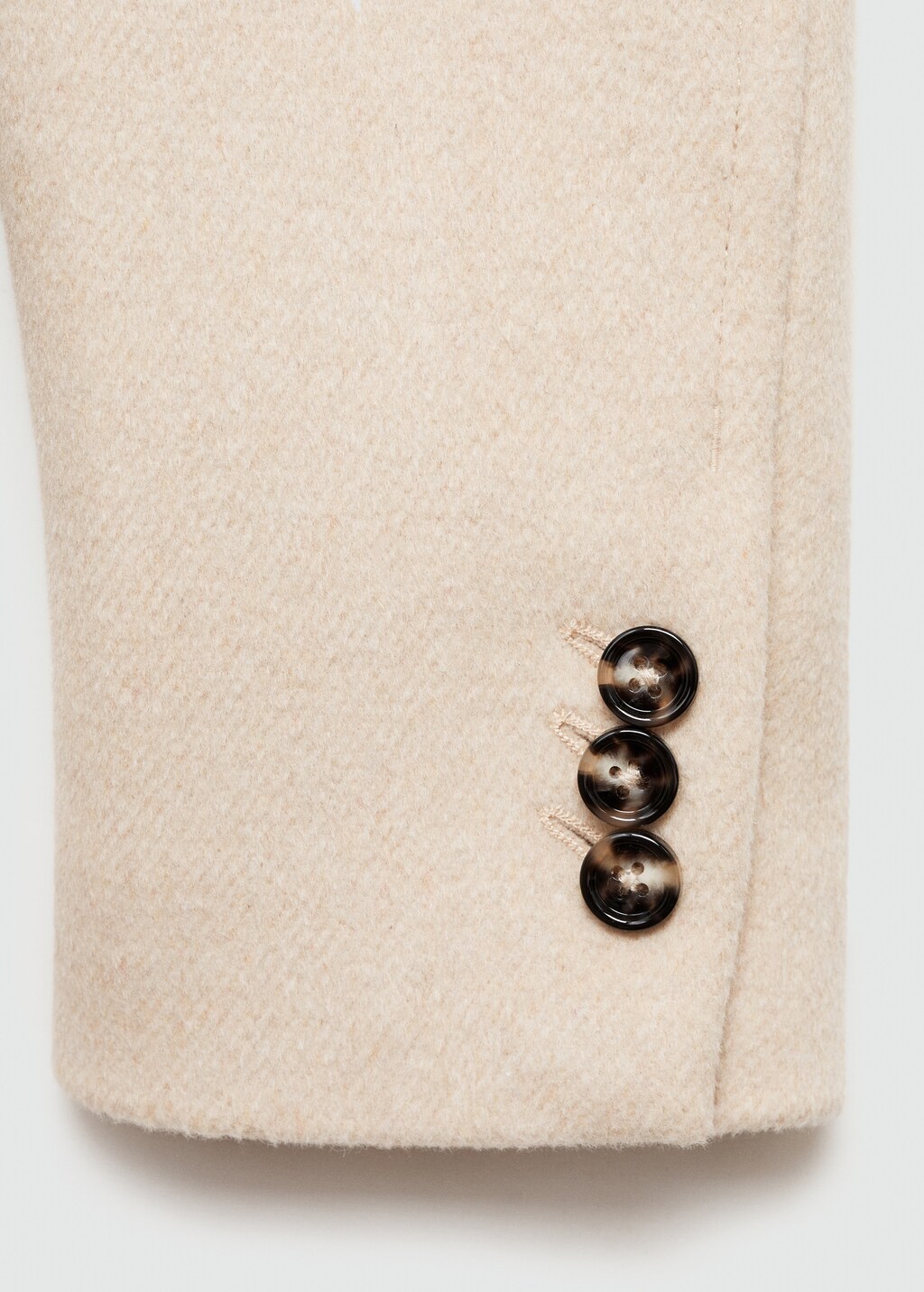 Double-breasted wool coat - Dark Navy