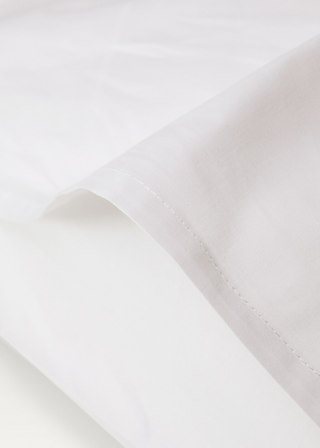 Cotton percale pillowcase, 50x75 cm - White