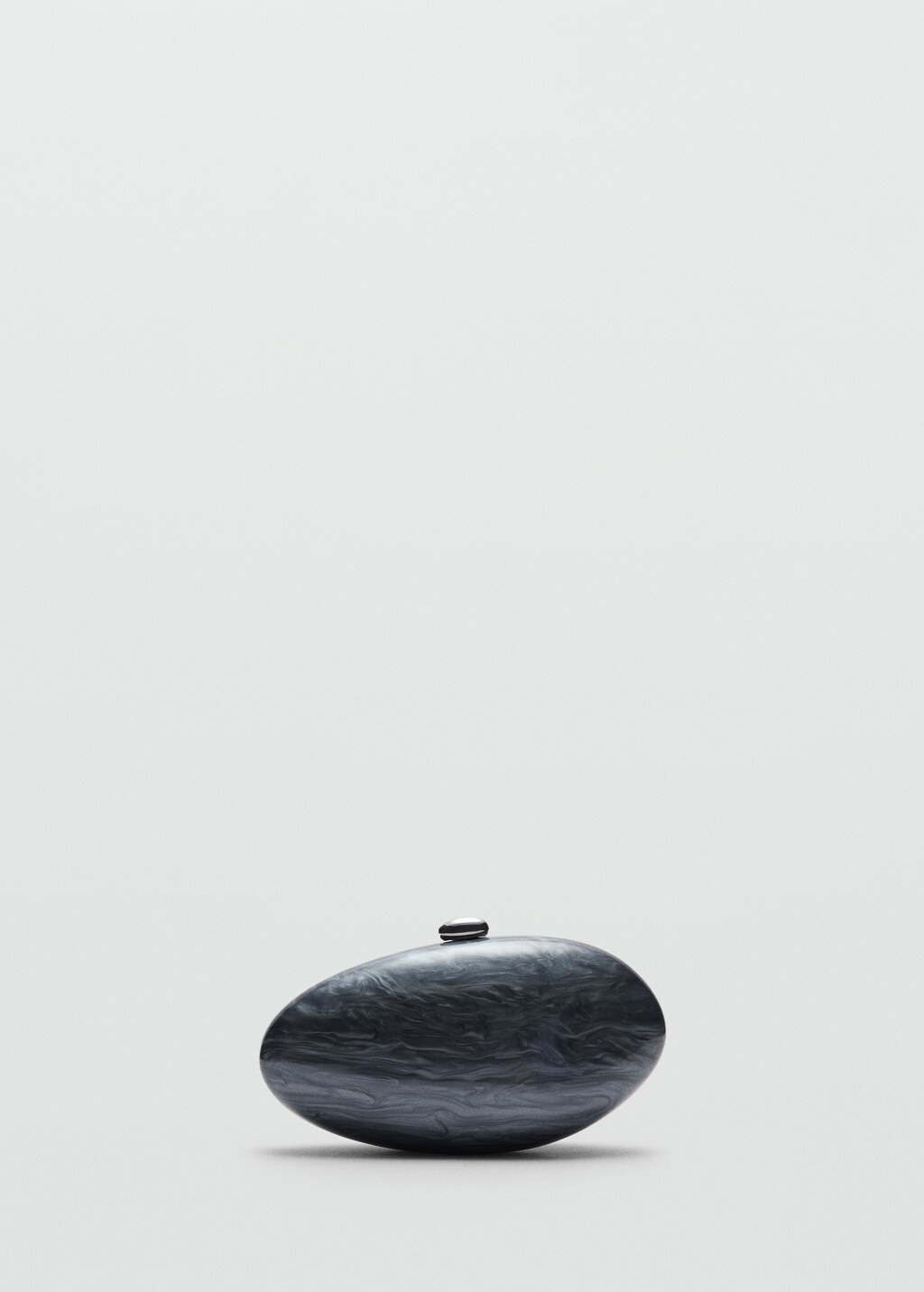 Pearl-effect clutch bag - Ivory White