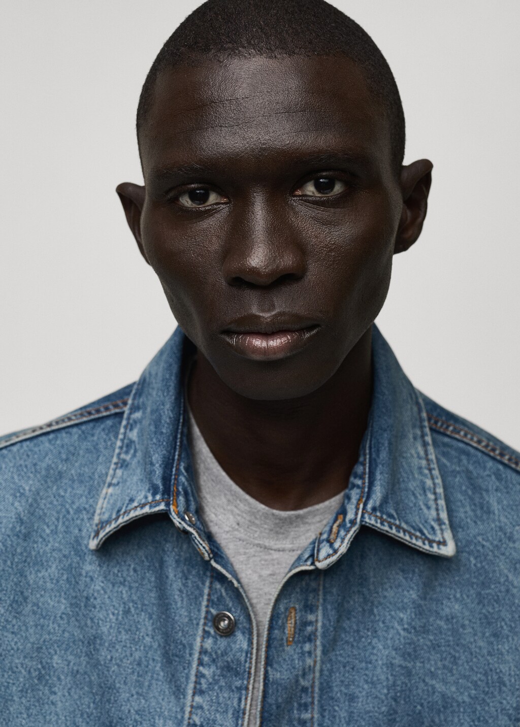 Pocket denim overshirt - Medium Blue