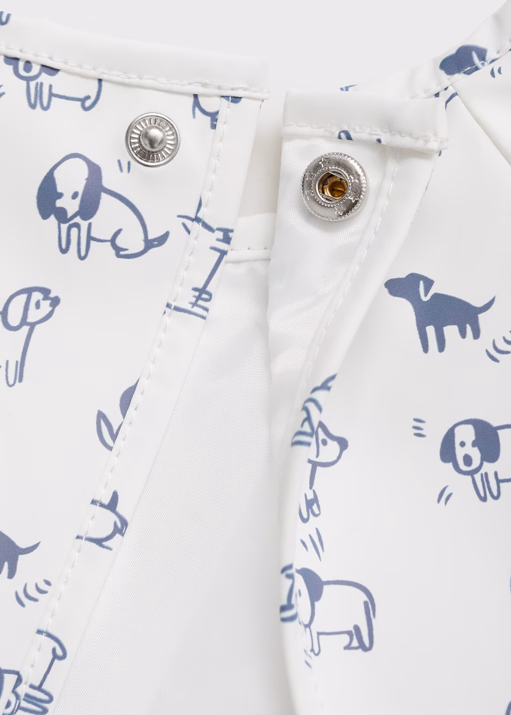 Children's bib with sleeves - Off White