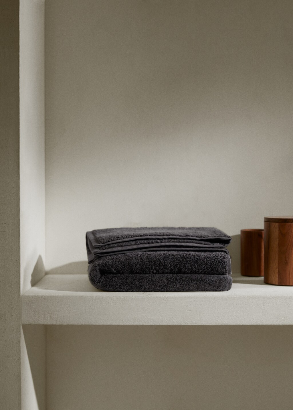 600gr/m2 cotton hand towel 50x90cm - Beige