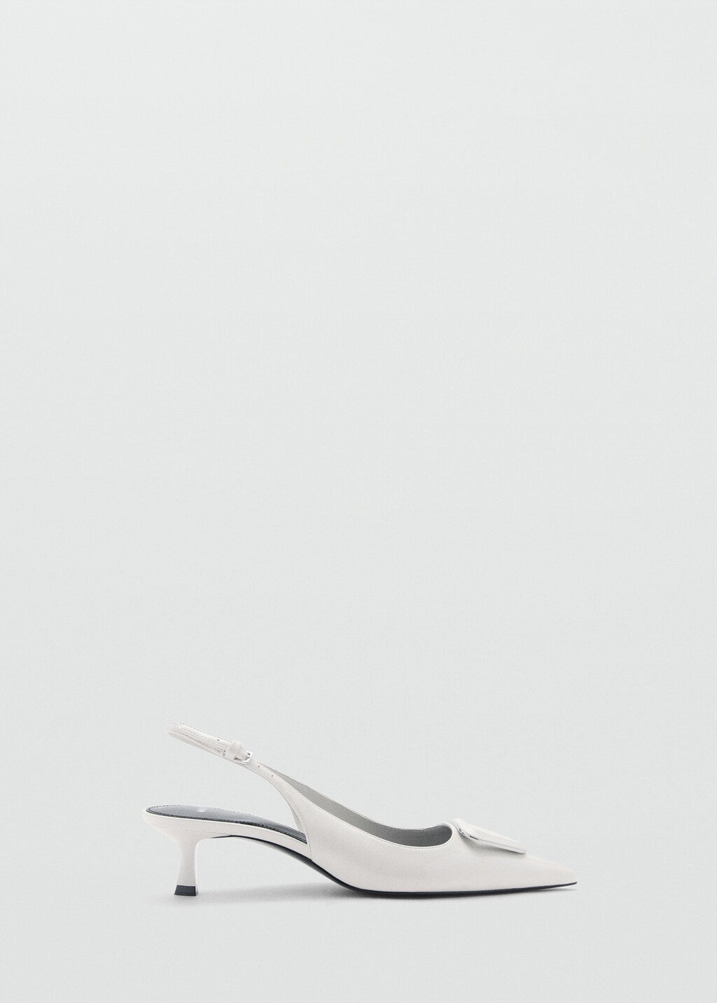 Heeled-shoe with detail - White