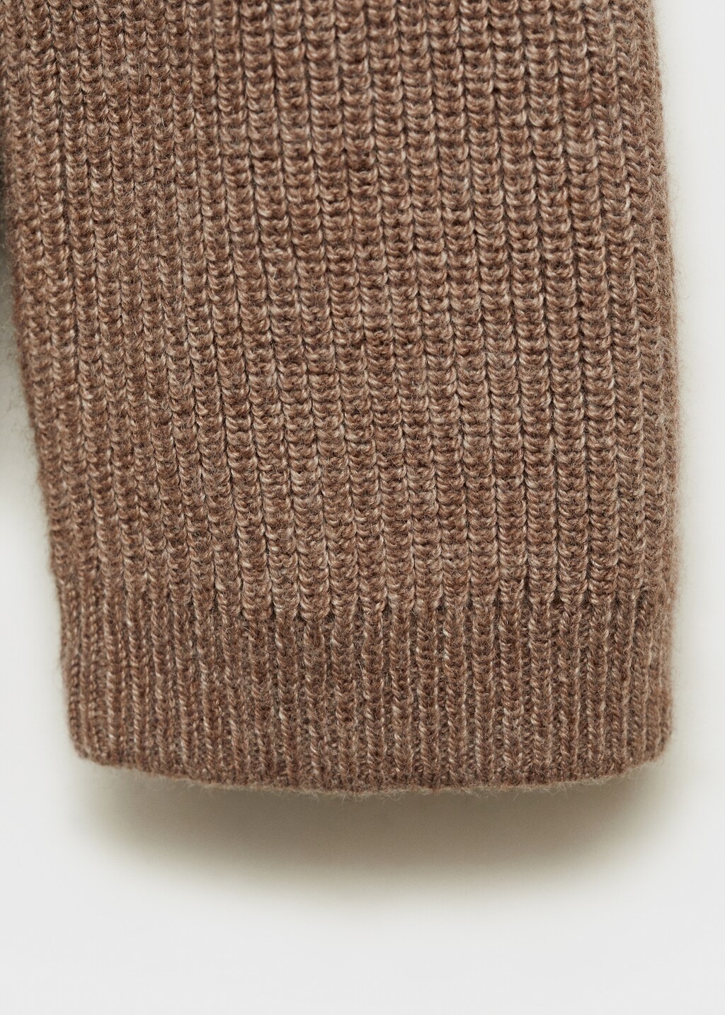 Knitted button cardigan - Medium Brown