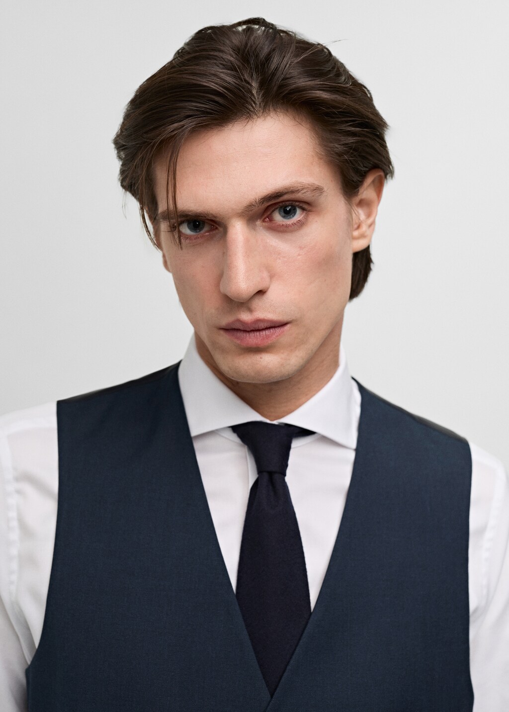 Slim-fit suit waistcoat - Dark Navy