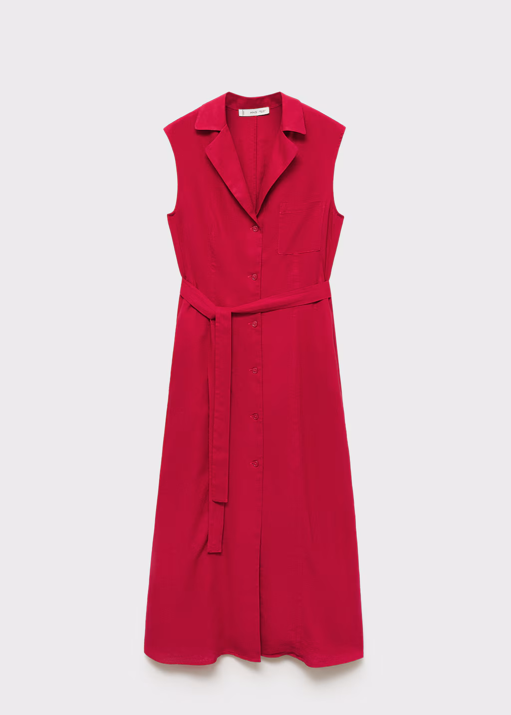 A-line shirt dress - White