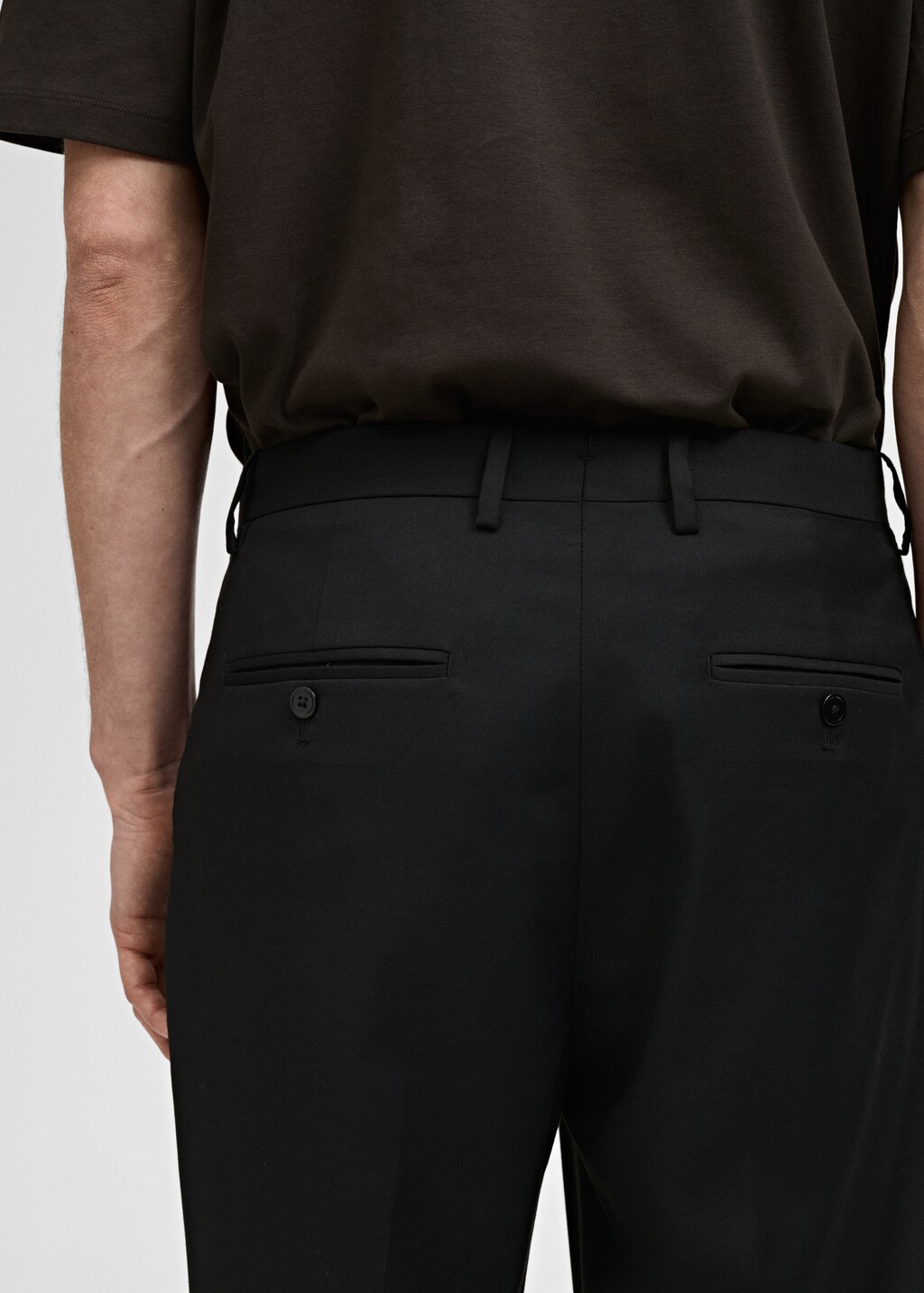 Boston regular-fit suit trousers - Black