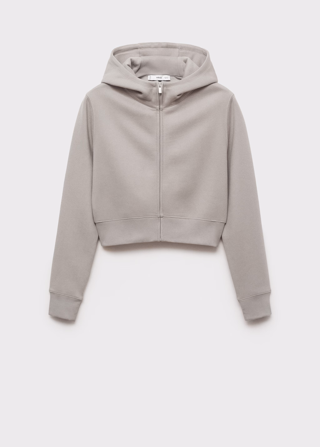 Cropped sweatshirt hoodie - Grey