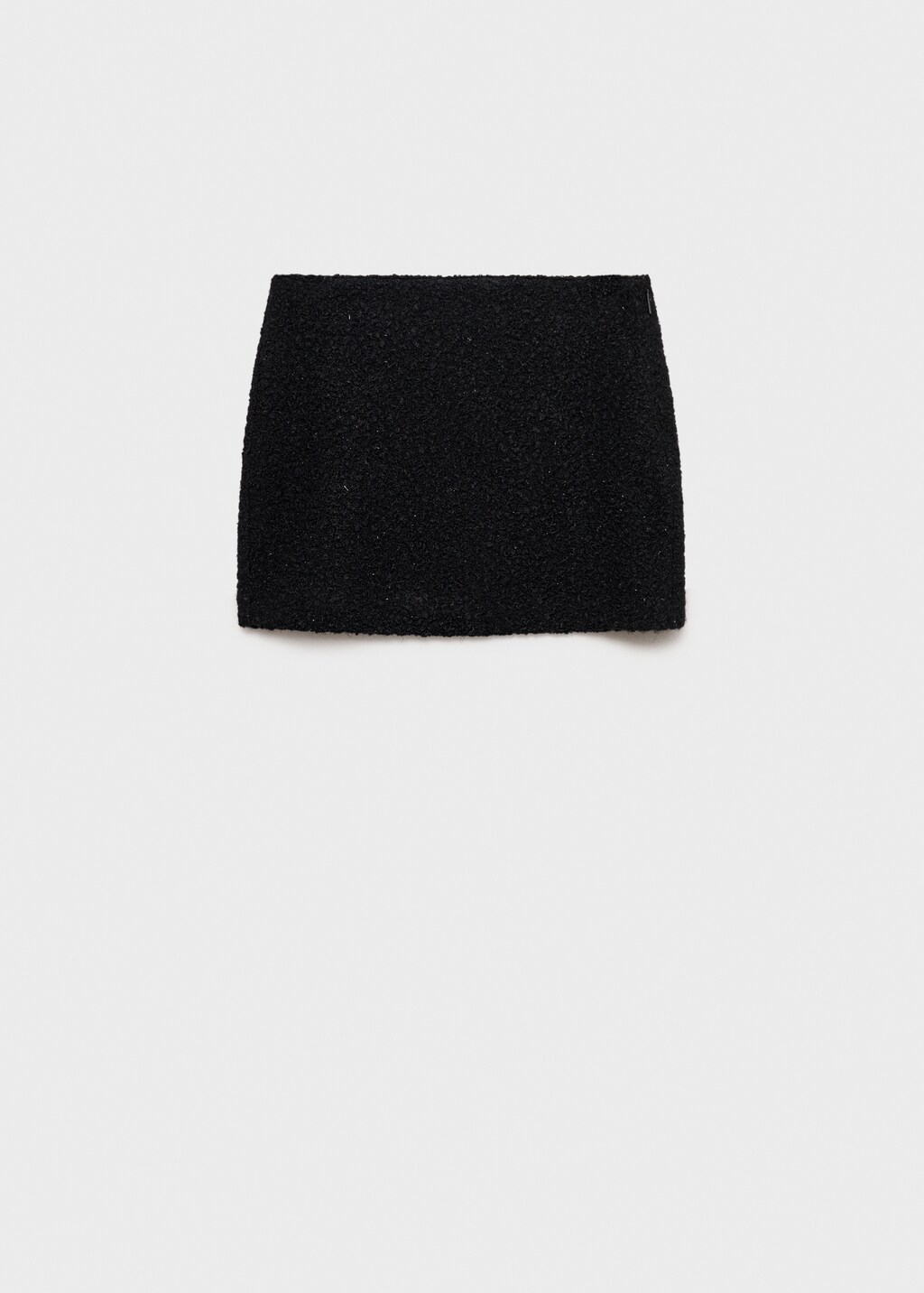 Bouclé mini-skirt - Black