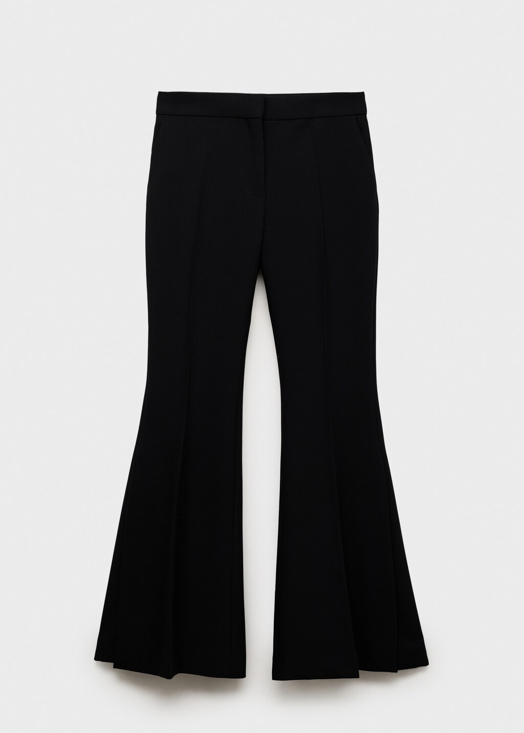 Maxi wideleg suit trousers - Black