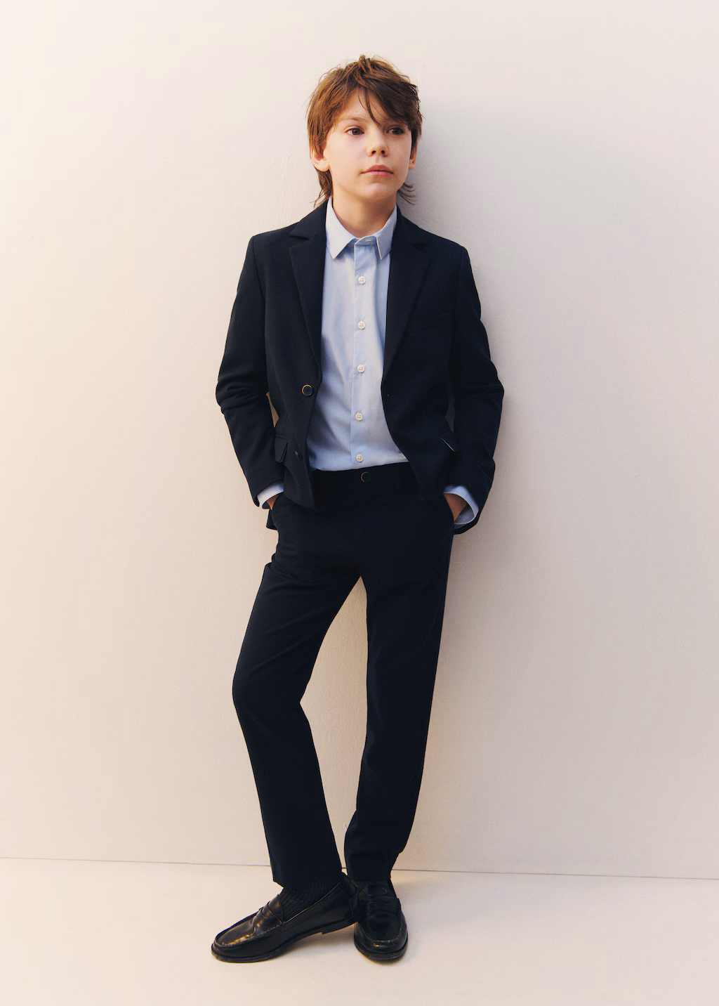 Cotton chinos - Dark Navy