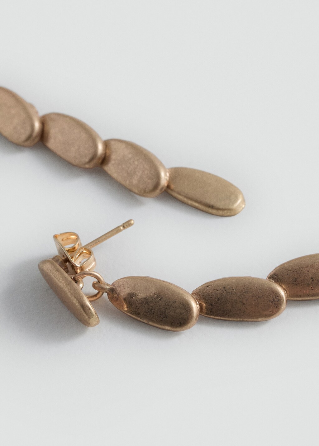 Beaded pendant earrings - Gold