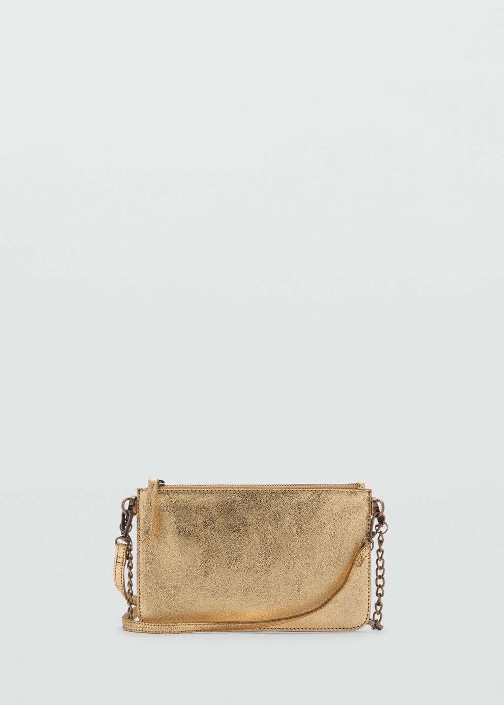 Leather metallic bag - Gold