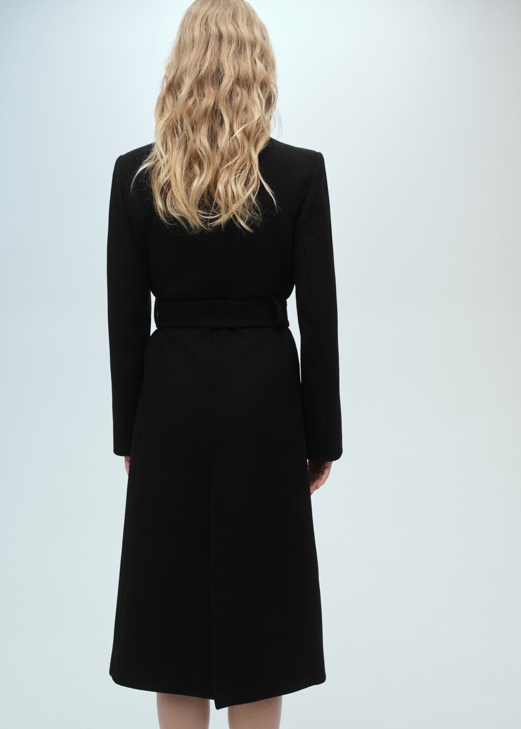 Manteco wool coat with belt - Maroon