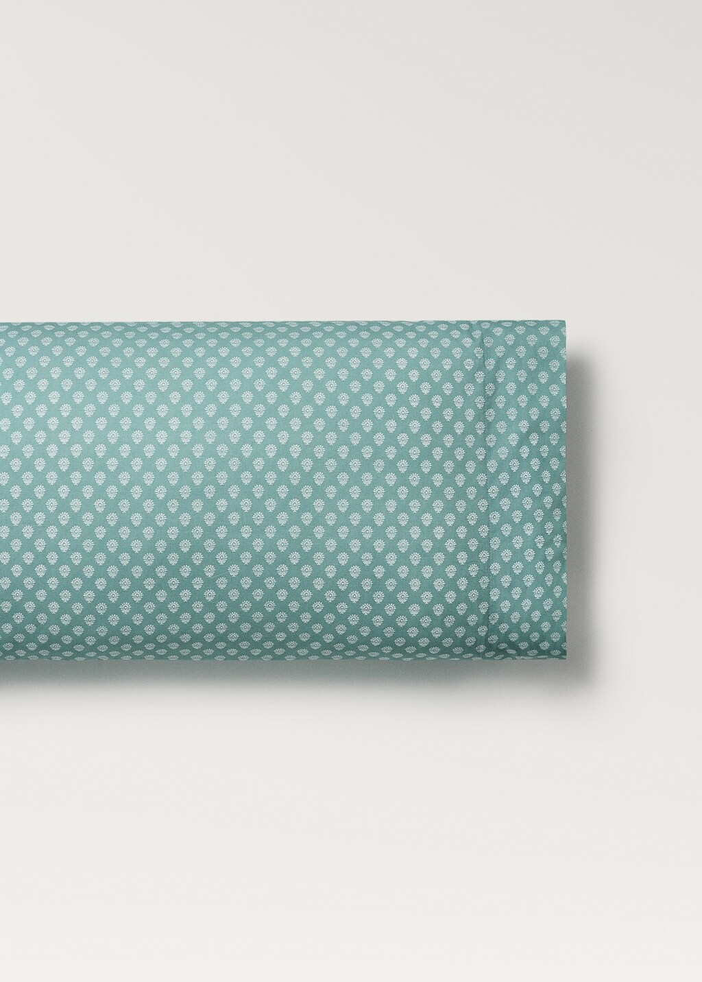 Cotton percale children's pillowcase with small flower 45x110 cm - Pink