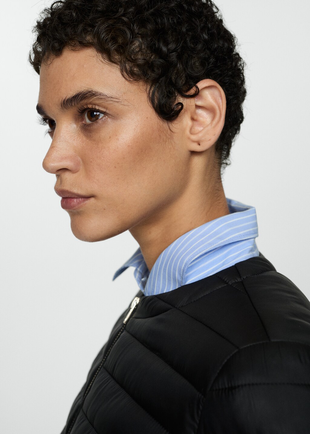 Pocket quilted jacket - Khaki