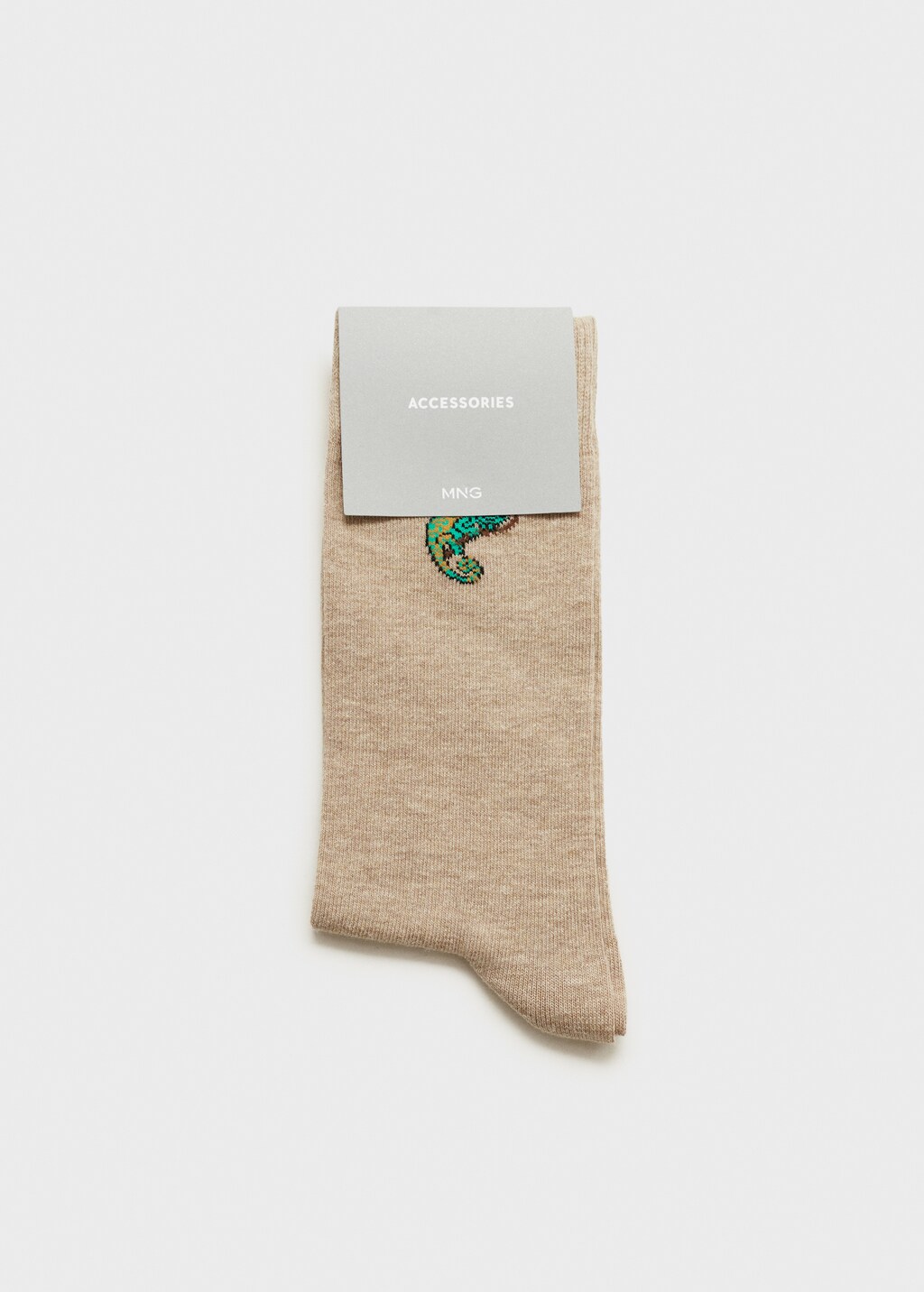 Printed cotton socks - Dark Navy