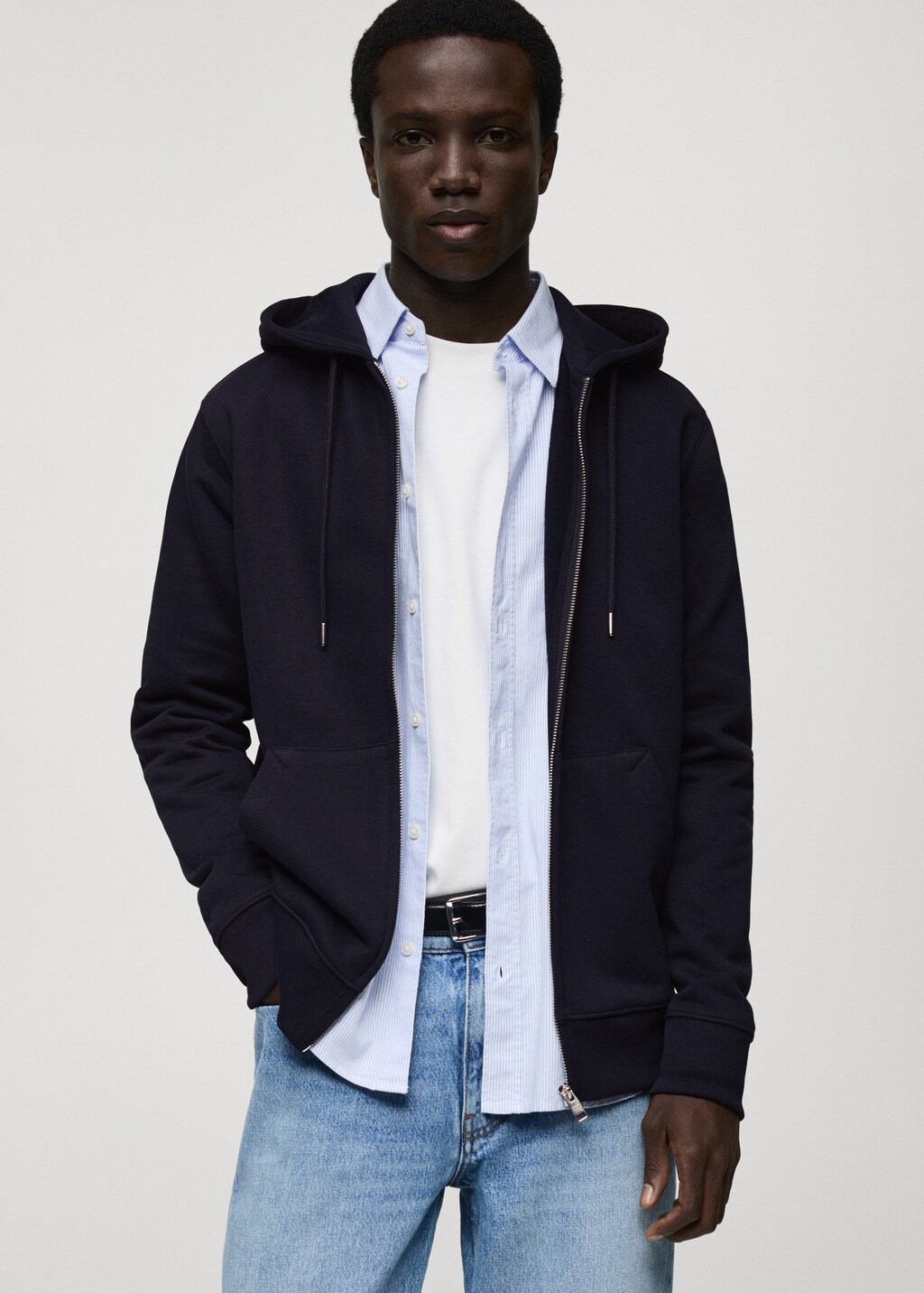 Regular-fit hoodie - Dark Navy