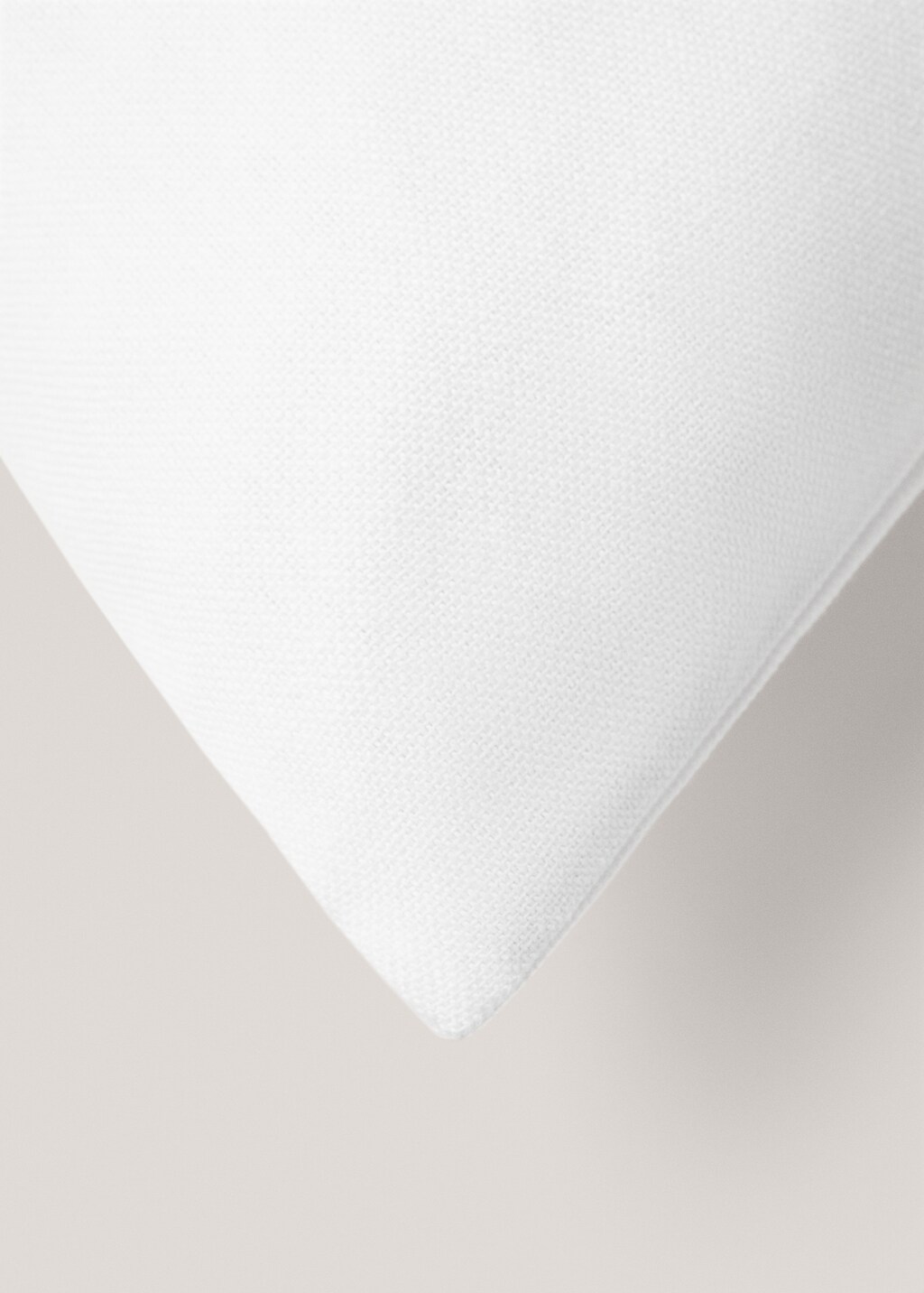 Textured cotton cushion cover 70x90cm - Sand