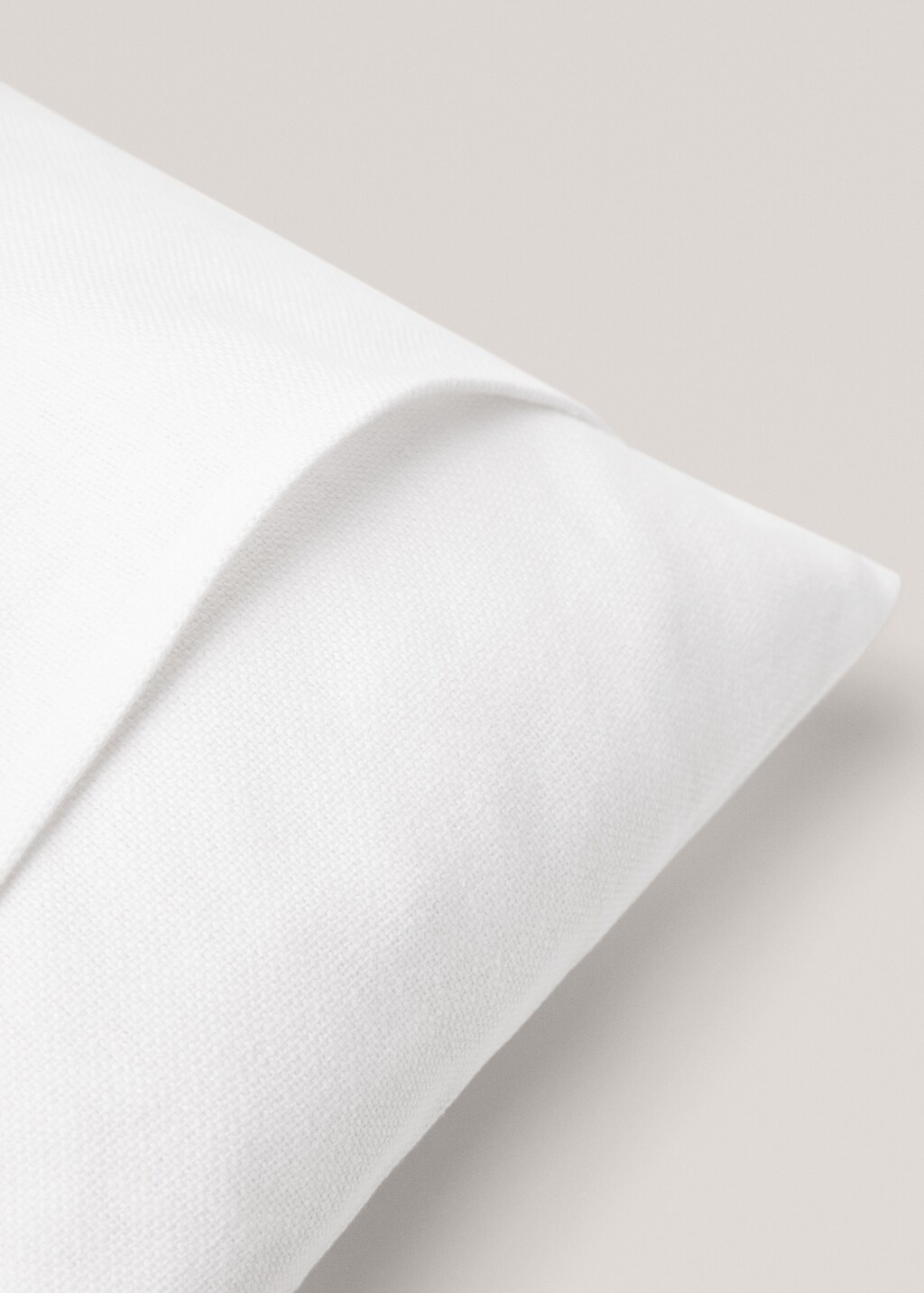 100% plain cotton cushion cover 45x45cm - Sand