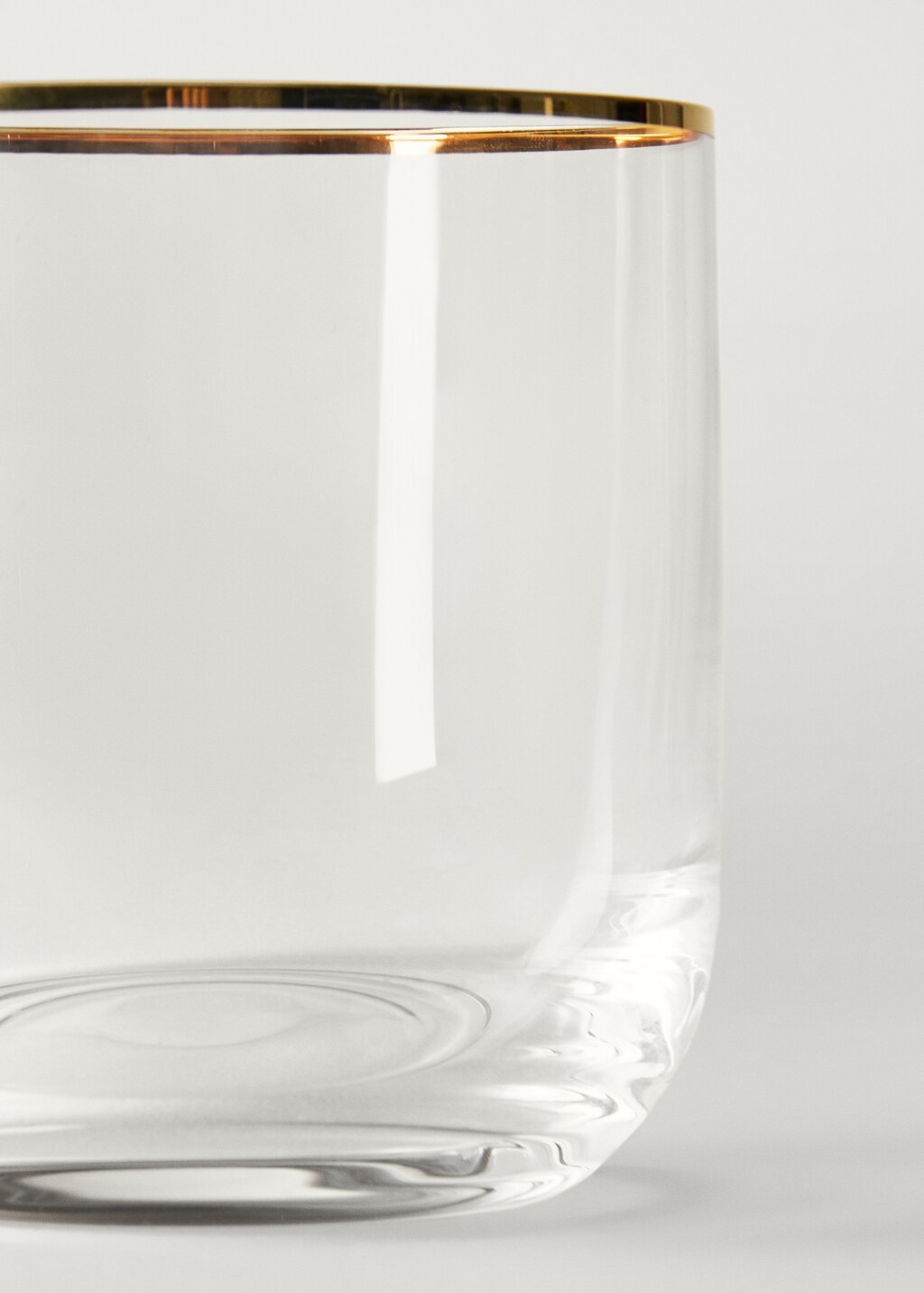 Glass with gold detail - Gold