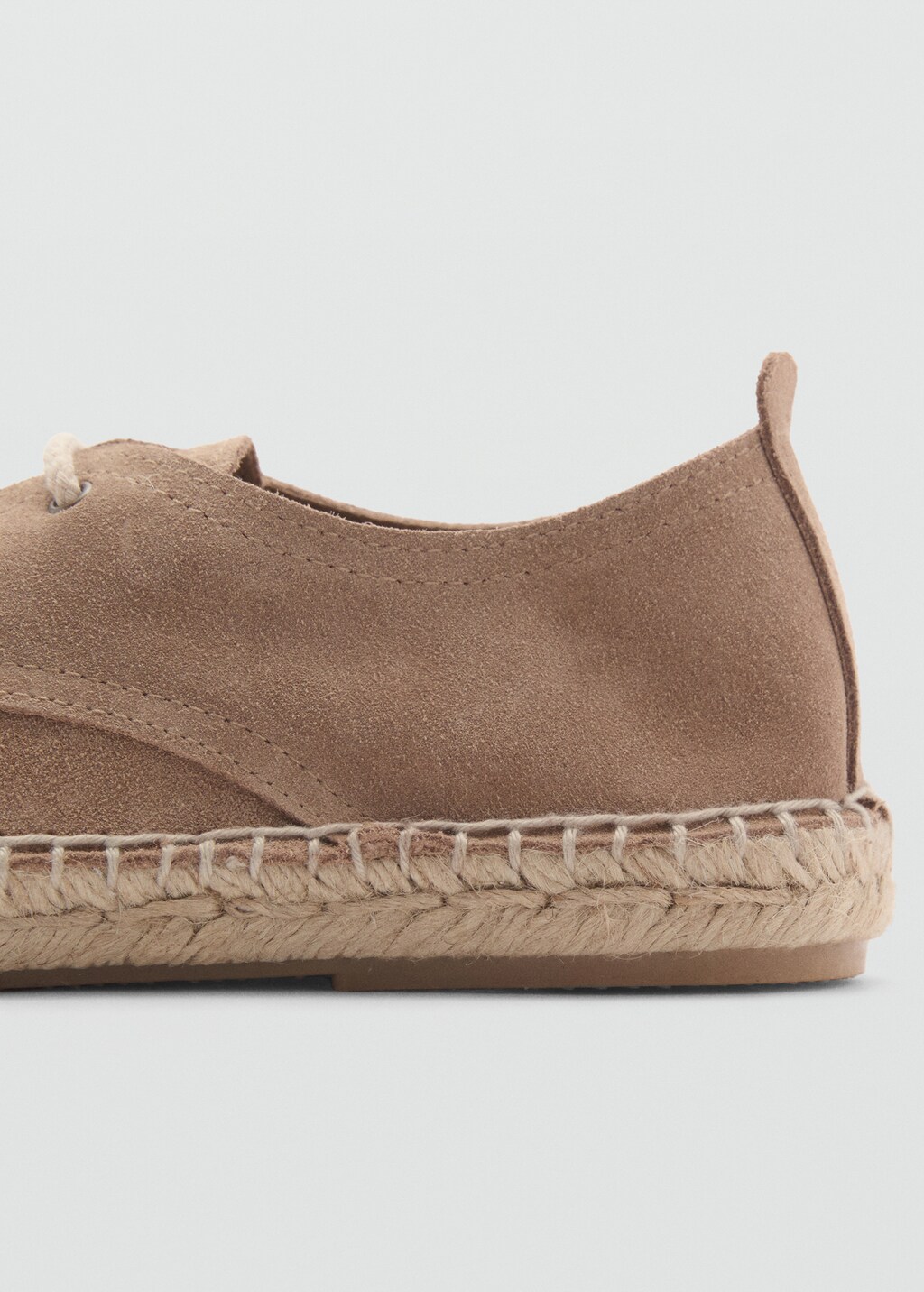 Laces suede espadrilles - Sand