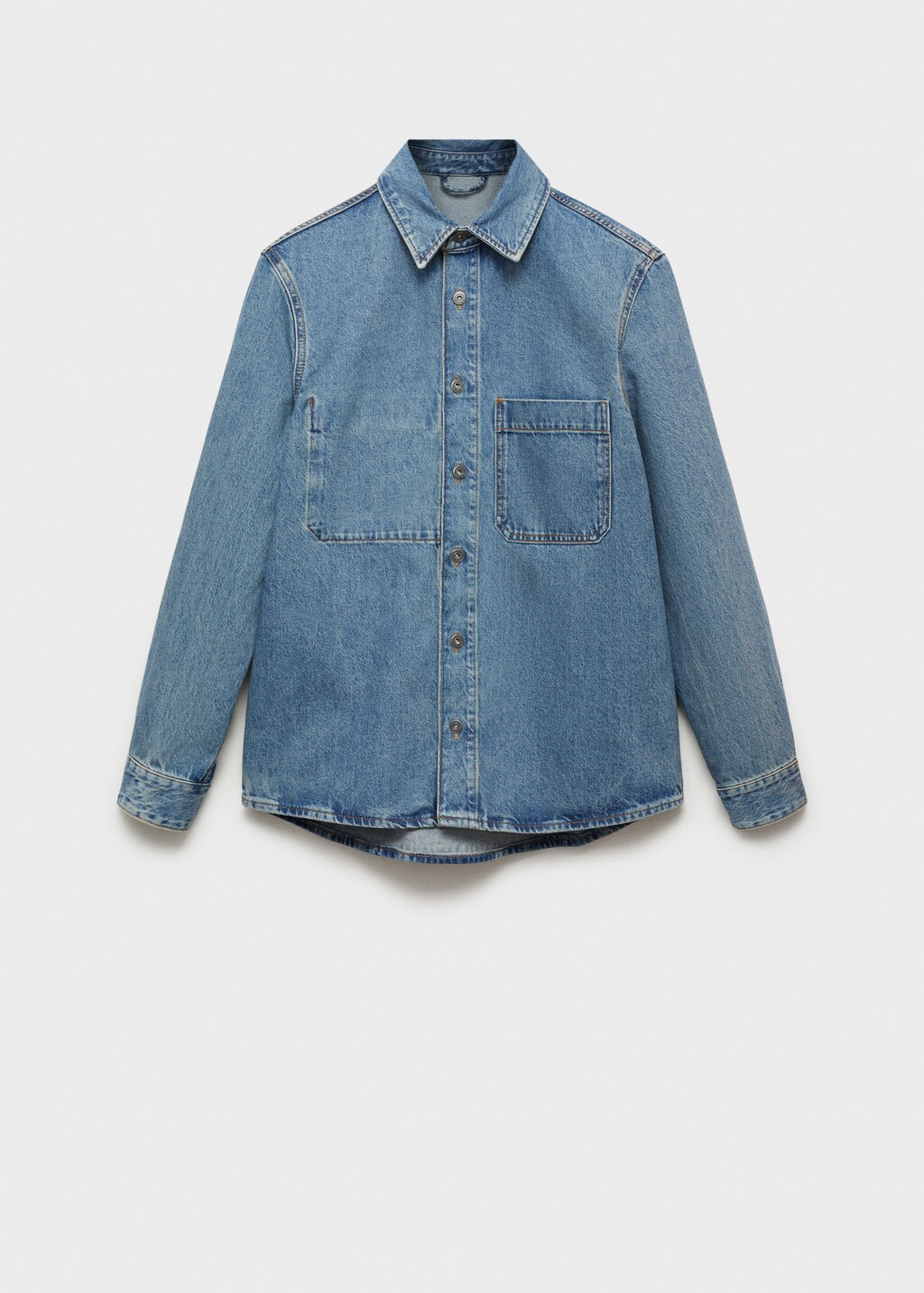 Pocket denim overshirt - Medium Blue