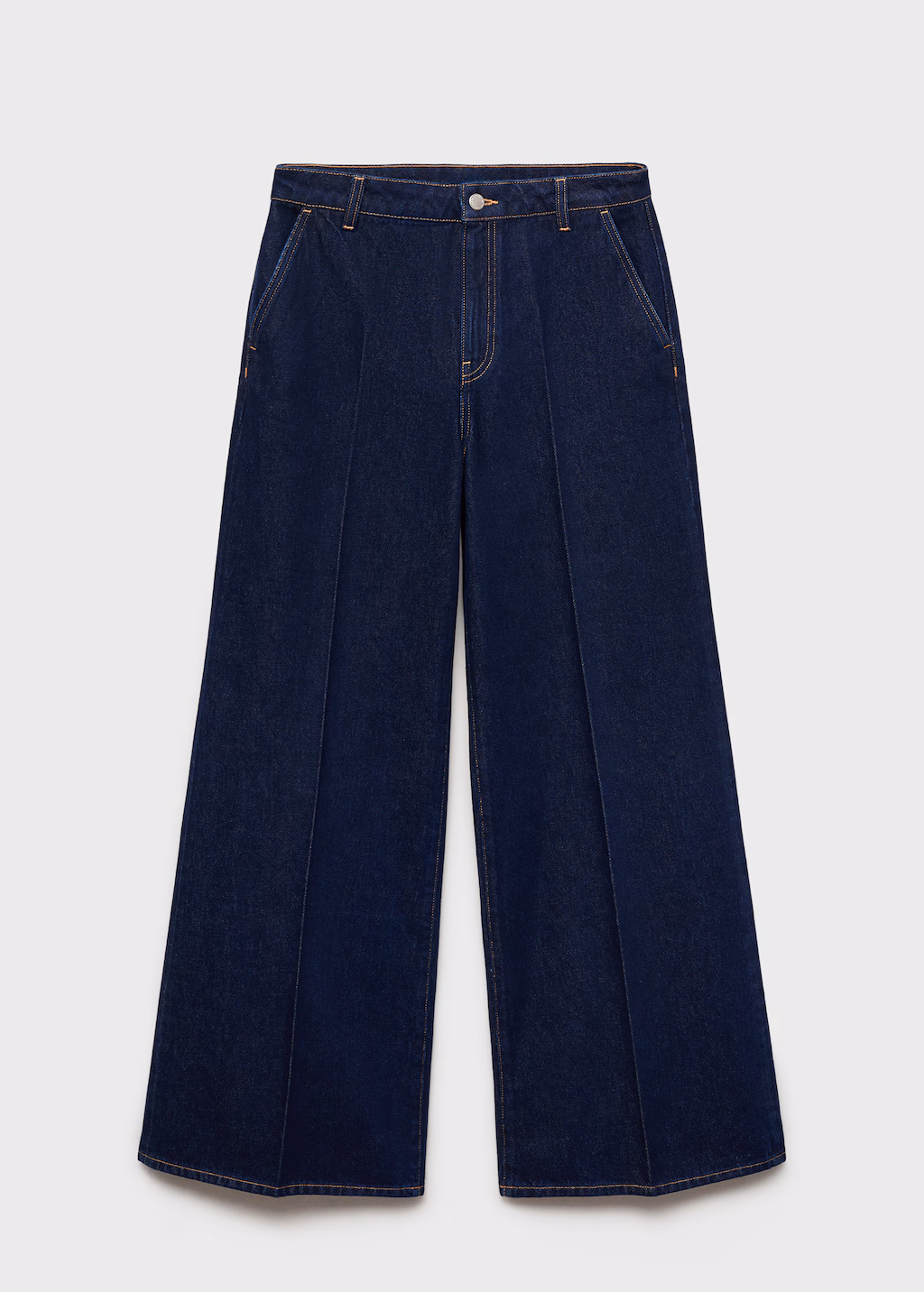High-rise wideleg rinse-wash jeans - Open Blue