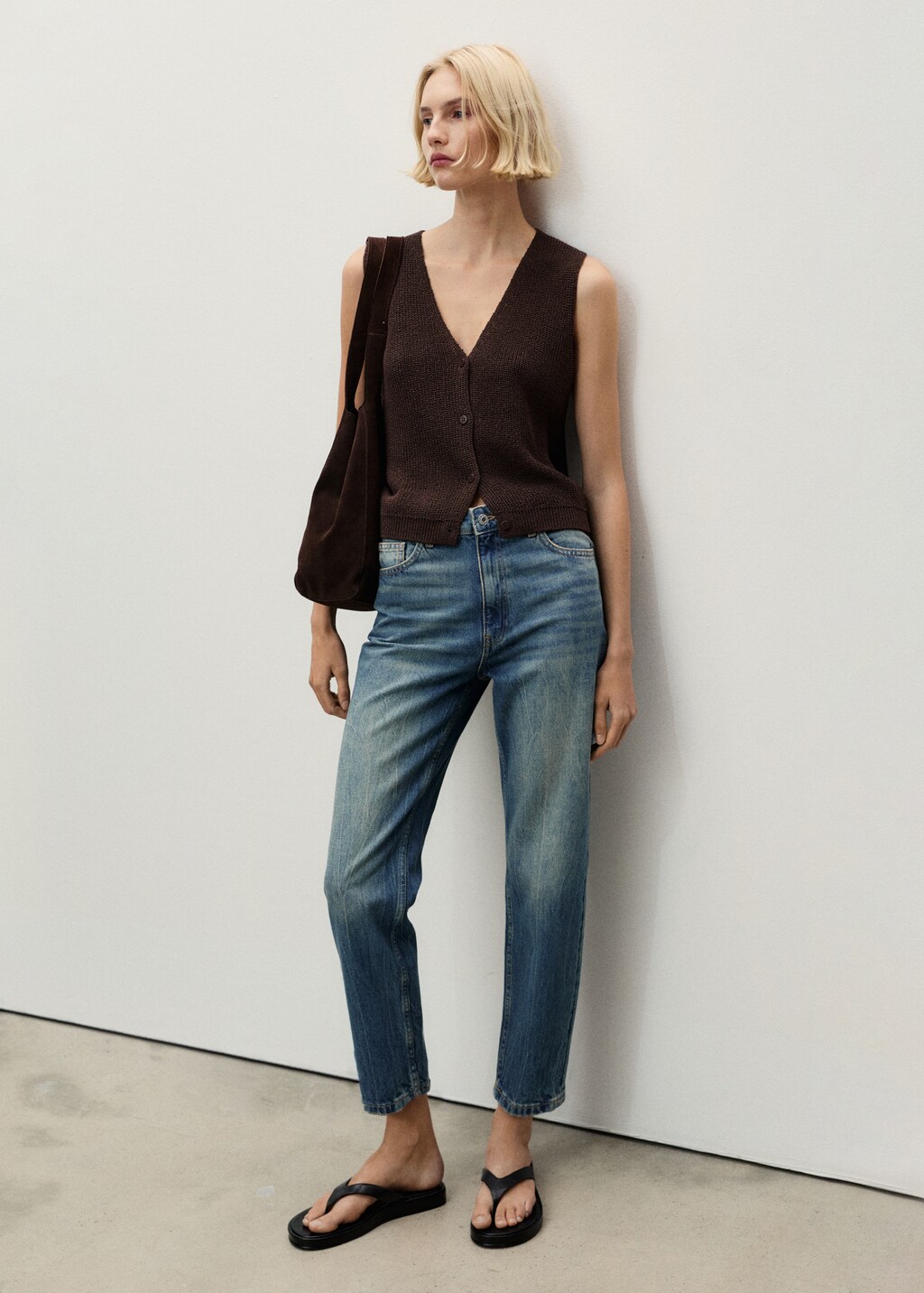 Mom2000 high-rise jeans - Black denim