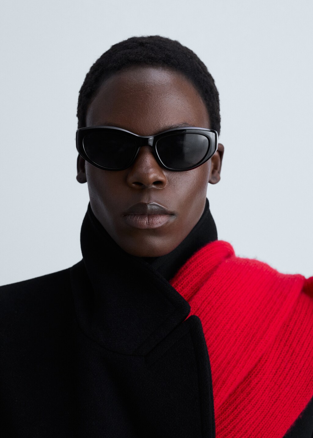 Double-breasted wool coat - Ochre