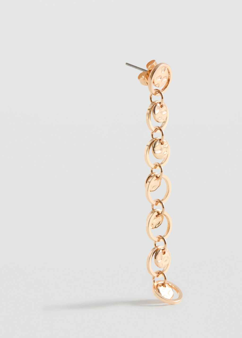 Long circle earrings - Gold