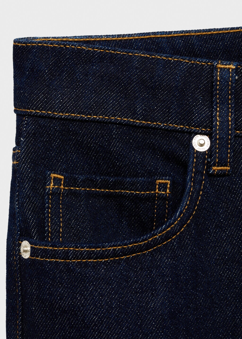 Rinse-wash jeans with cuffs - Open Blue