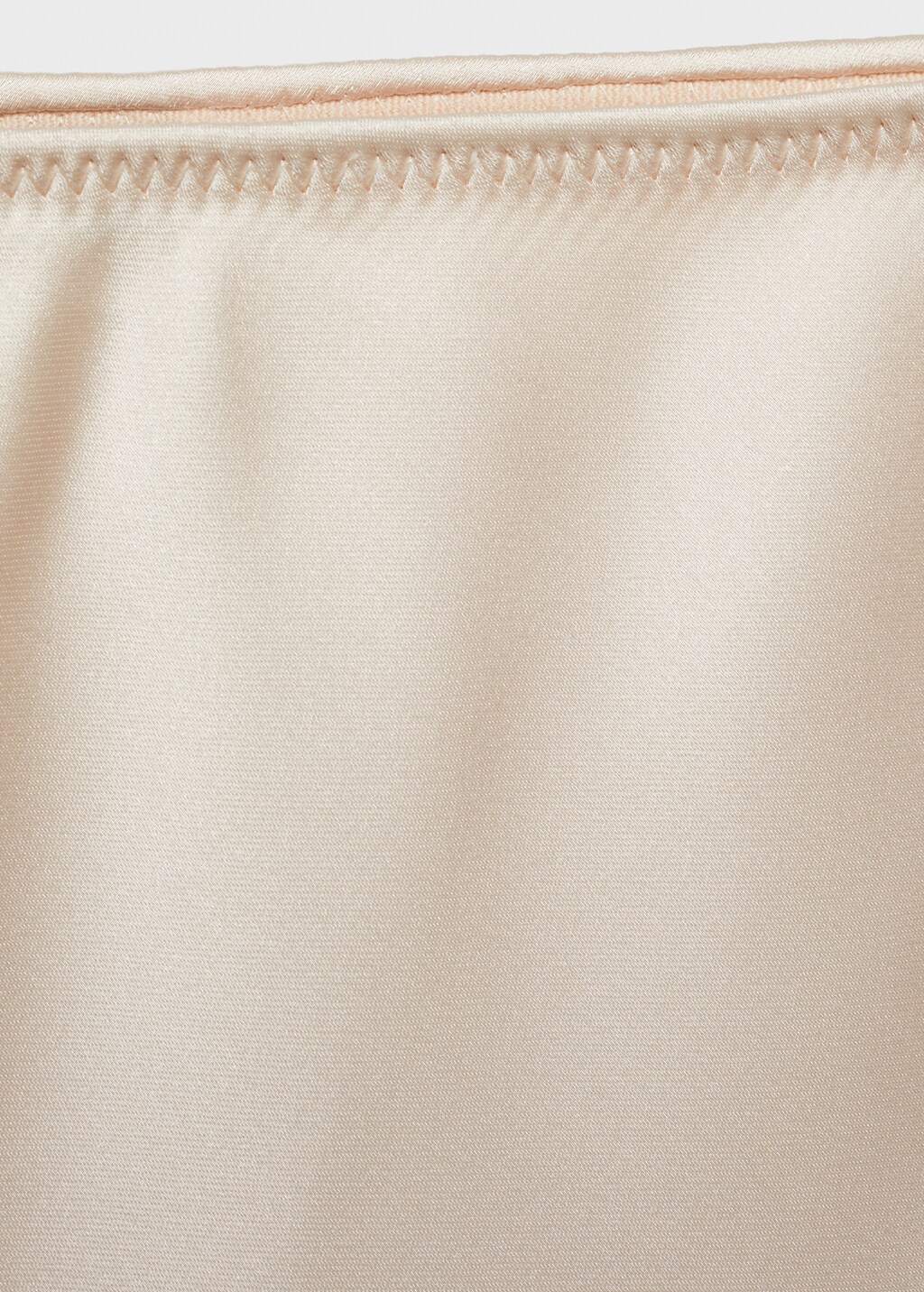 Midi satin skirt - Ecru