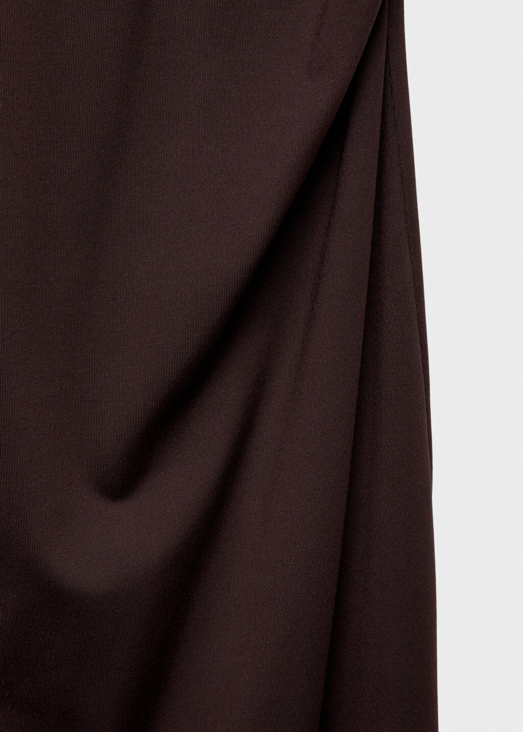 Long dress with back opening - Brown