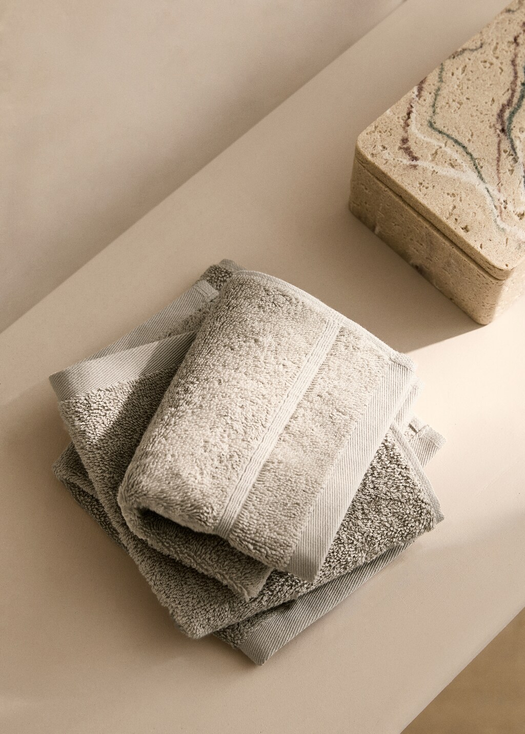 Terry cotton towel - Grey