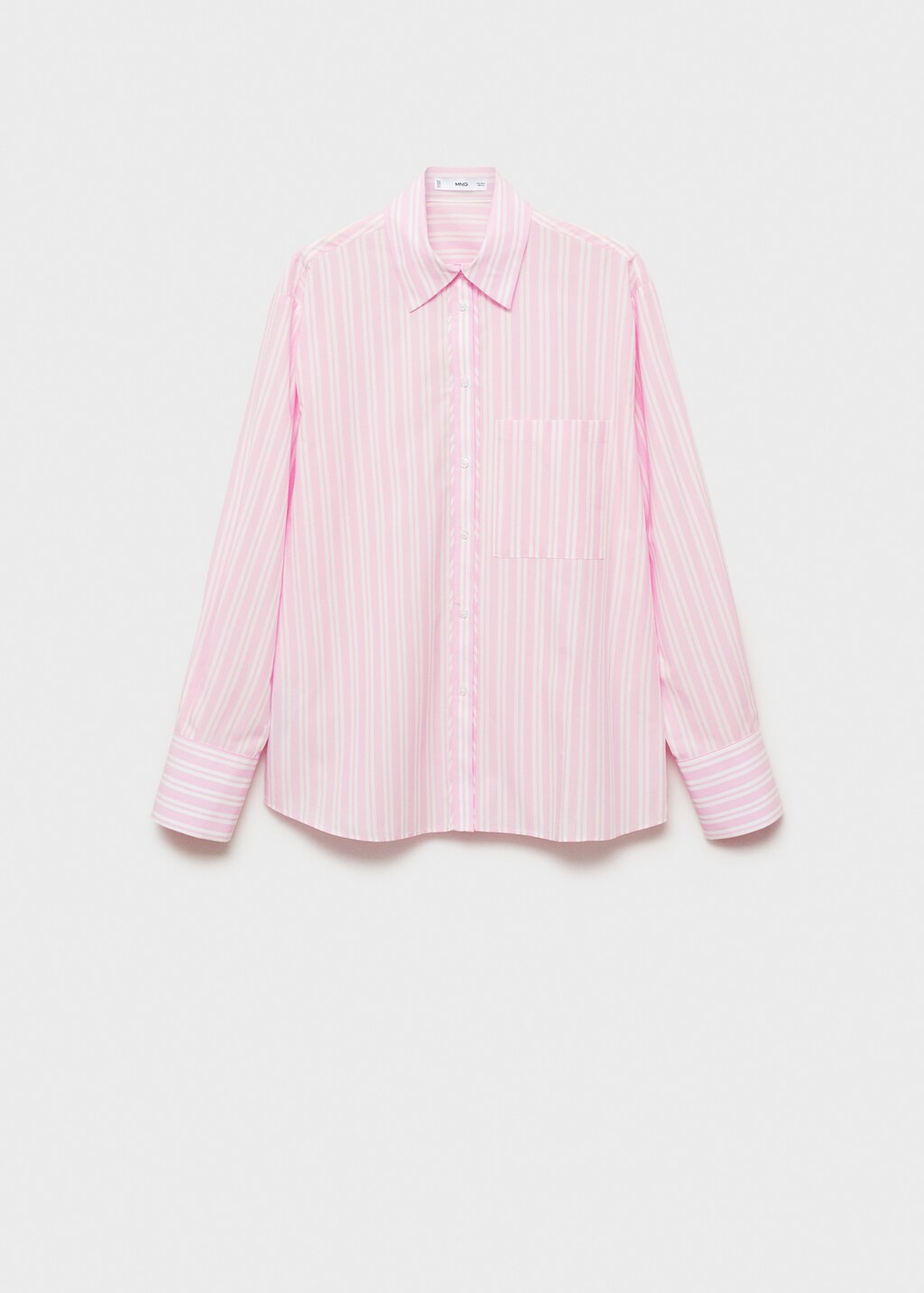 Striped straight shirt - Pink