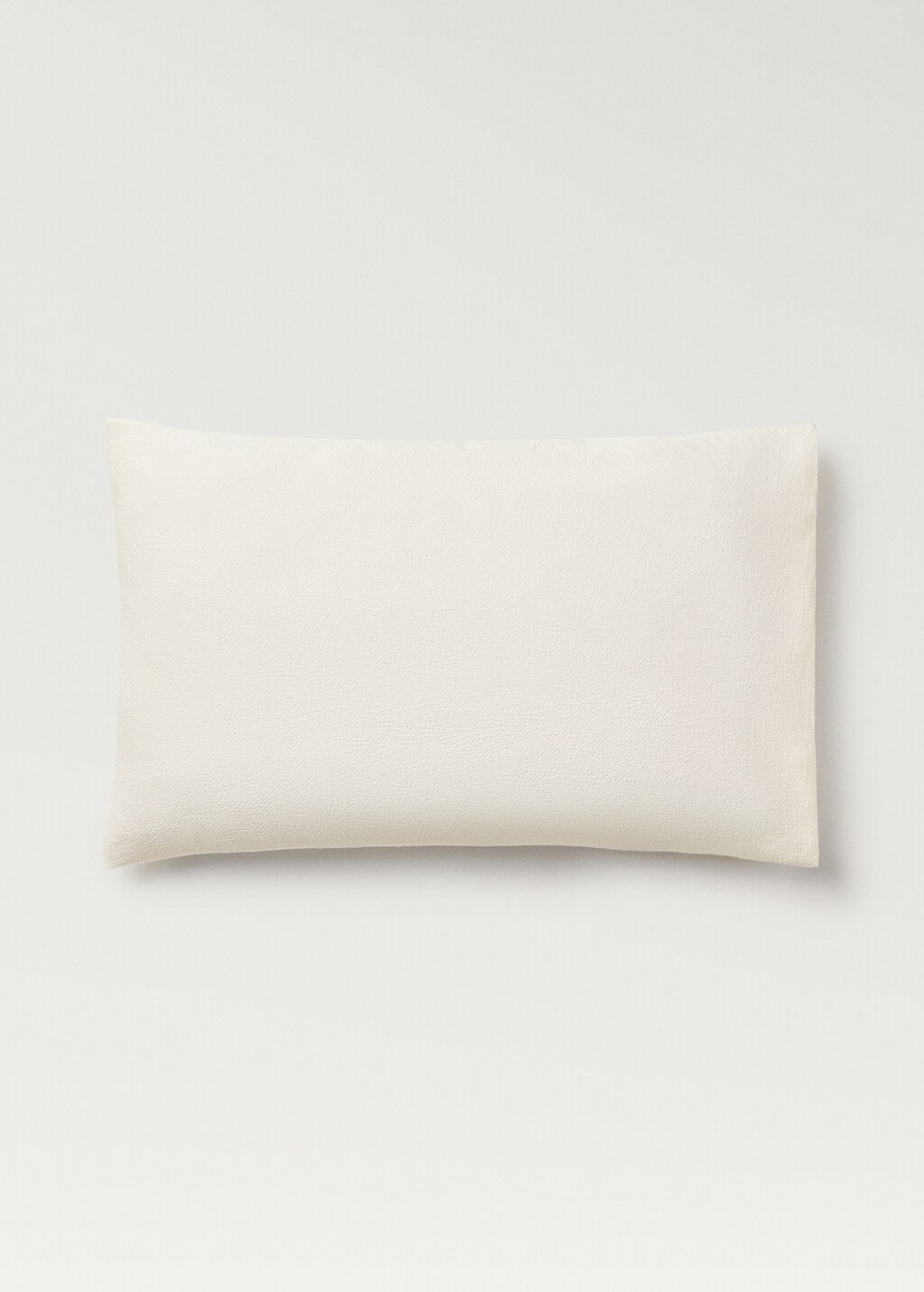 Percale cotton textured pillowcase 50x75 cm - Ecru